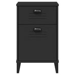 Bedside Cabinet VIKEN Black Engineered Wood