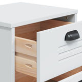 Bedside Cabinet VIKEN White Engineered Wood - Extra Image