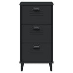 Bedside Cabinet VIKEN Black Engineered Wood