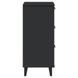 Bedside Cabinet VIKEN Black Engineered Wood