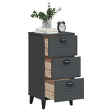 Bedside Cabinet VIKEN Anthracite Grey Engineered Wood - Top-Down View
