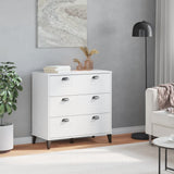 Drawer Cabinet VIKEN White Engineered Wood - Side View