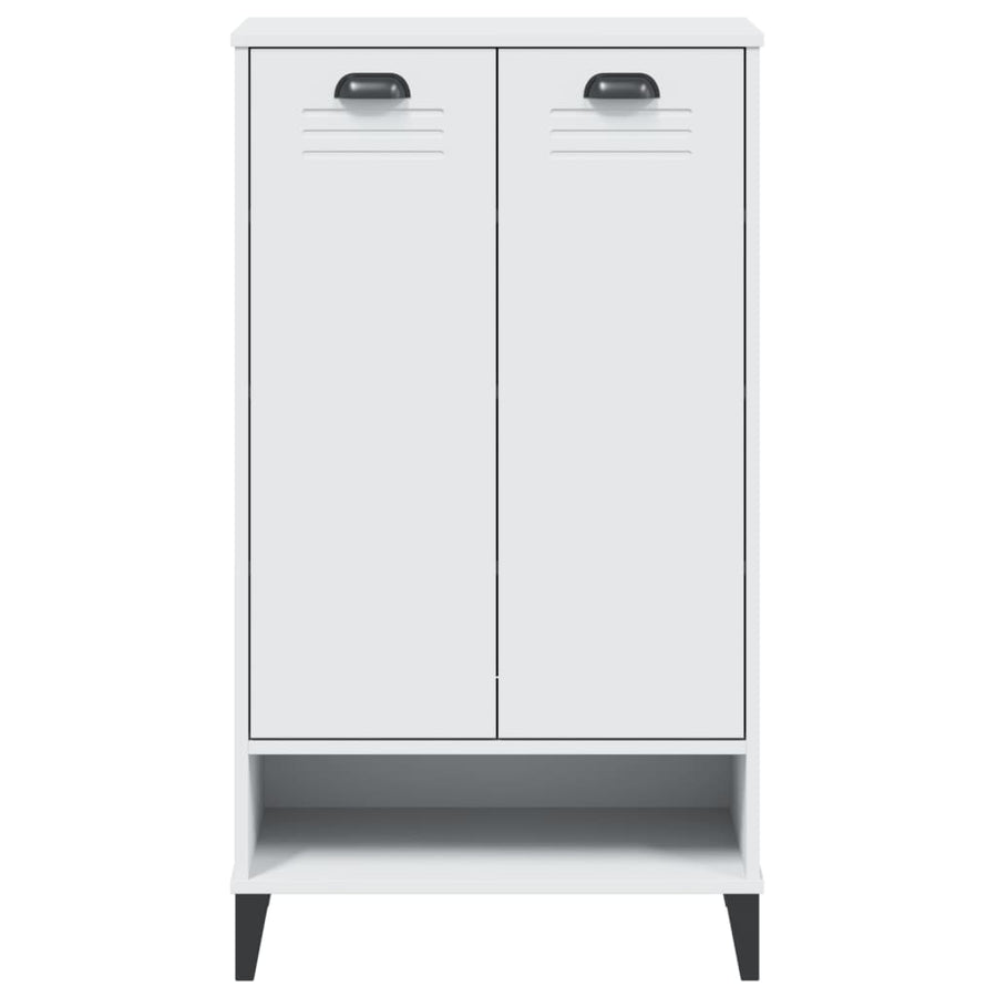 Shoe Cabinet "VIKEN" White Engineered Wood
