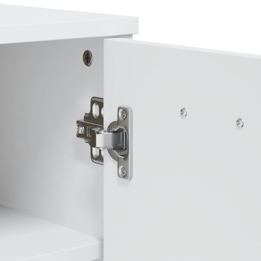 Shoe Cabinet "VIKEN" White Engineered Wood