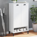 Shoe Cabinet "VIKEN" White Engineered Wood
