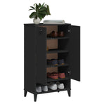 Shoe Cabinet "VIKEN" Black Engineered Wood
