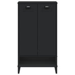 Shoe Cabinet "VIKEN" Black Engineered Wood