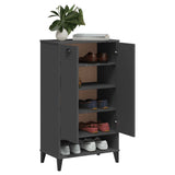Shoe Cabinet VIKEN Anthracite Grey Engineered Wood - Top-Down View