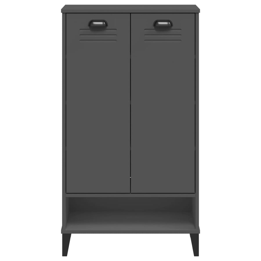 Shoe Cabinet "VIKEN" Anthracite Grey Engineered Wood