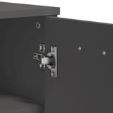 Shoe Cabinet VIKEN Anthracite Grey Engineered Wood - Extra Image