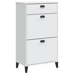 Shoe Cabinet "VIKEN" White Engineered Wood