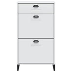 Shoe Cabinet "VIKEN" White Engineered Wood