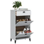 Shoe Cabinet "VIKEN" White Engineered Wood