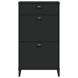 Shoe Cabinet VIKEN Black Engineered Wood