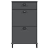 Shoe Cabinet VIKEN Anthracite Grey Engineered Wood