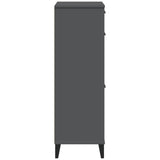 Shoe Cabinet VIKEN Anthracite Grey Engineered Wood