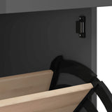 Shoe Cabinet VIKEN Anthracite Grey Engineered Wood
