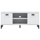 Shoe Bench VIKEN White 106x35x45 cm Engineered Wood