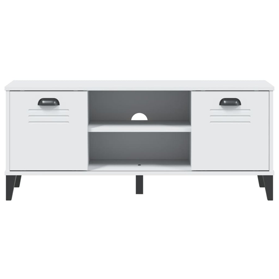 Shoe Bench VIKEN White 106x35x45 cm Engineered Wood