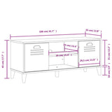 Shoe Bench VIKEN White 106x35x45 cm Engineered Wood