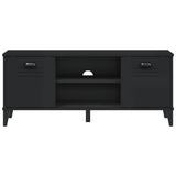 Shoe Bench VIKEN Black 106x35x45 cm Engineered Wood