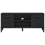 Shoe Bench VIKEN Black 106x35x45 cm Engineered Wood - 45-Degree Angle