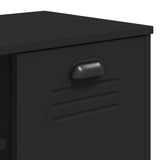 Shoe Bench VIKEN Black 106x35x45 cm Engineered Wood - Extra Image