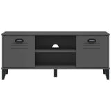 Shoe Bench VIKEN Anthracite Grey 106x35x45 cm Engineered Wood