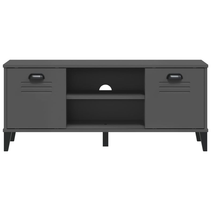 Shoe Bench VIKEN Anthracite Grey 106x35x45 cm Engineered Wood