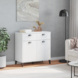 Sideboard VIKEN White 80x40x80 cm Engineered Wood - Side View