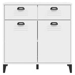 Sideboard VIKEN White 80x40x80 cm Engineered Wood