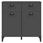 Sideboard VIKEN Anthracite Grey 80x40x80 cm Engineered Wood