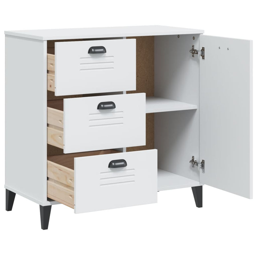Sideboard VIKEN White 80x40x80 cm Engineered Wood