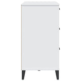 Sideboard VIKEN White 80x40x80 cm Engineered Wood - Close-Up Angle