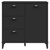 Sideboard VIKEN Black 80x40x80 cm Engineered Wood