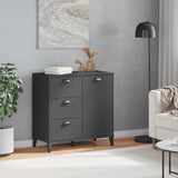 Sideboard VIKEN Anthracite Grey 80x40x80 cm Engineered Wood - Side View