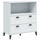 Bookcase VIKEN White 80x40x90 cm Engineered Wood - Front View