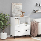 Bookcase VIKEN White 80x40x90 cm Engineered Wood - Side View