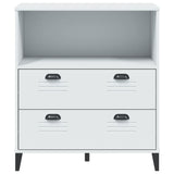 Bookcase VIKEN White 80x40x90 cm Engineered Wood - Rear View