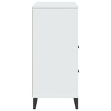 Bookcase VIKEN White 80x40x90 cm Engineered Wood - Close-Up Angle