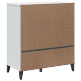 Bookcase VIKEN White 80x40x90 cm Engineered Wood - Low Angle