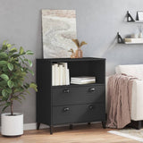 Bookcase VIKEN Black 80x40x90 cm Engineered Wood