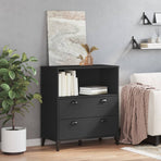 Bookcase VIKEN Black 80x40x90 cm Engineered Wood