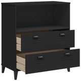 Bookcase VIKEN Black 80x40x90 cm Engineered Wood - 45-Degree Angle