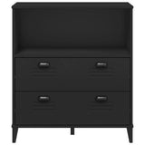 Bookcase VIKEN Black 80x40x90 cm Engineered Wood - Rear View