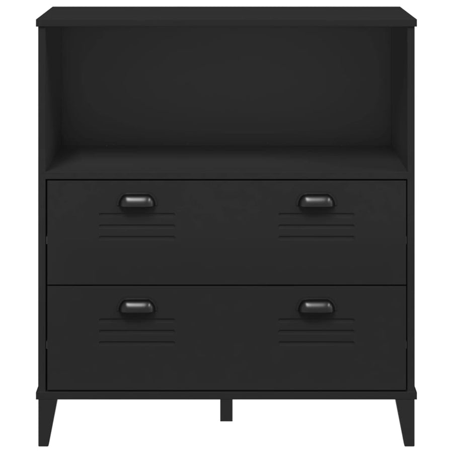 Bookcase VIKEN Black 80x40x90 cm Engineered Wood