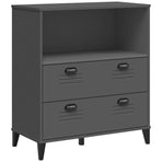 Bookcase VIKEN Anthracite Grey 80x40x90 cm Engineered Wood