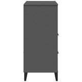 Bookcase VIKEN Anthracite Grey 80x40x90 cm Engineered Wood - Close-Up Angle