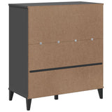 Bookcase VIKEN Anthracite Grey 80x40x90 cm Engineered Wood - Low Angle