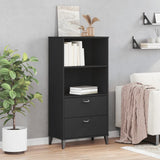 Bookcase VIKEN Black 60x35x123 cm Engineered Wood - Side View